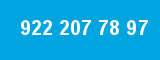 922 207 78 97 922 207 78 97